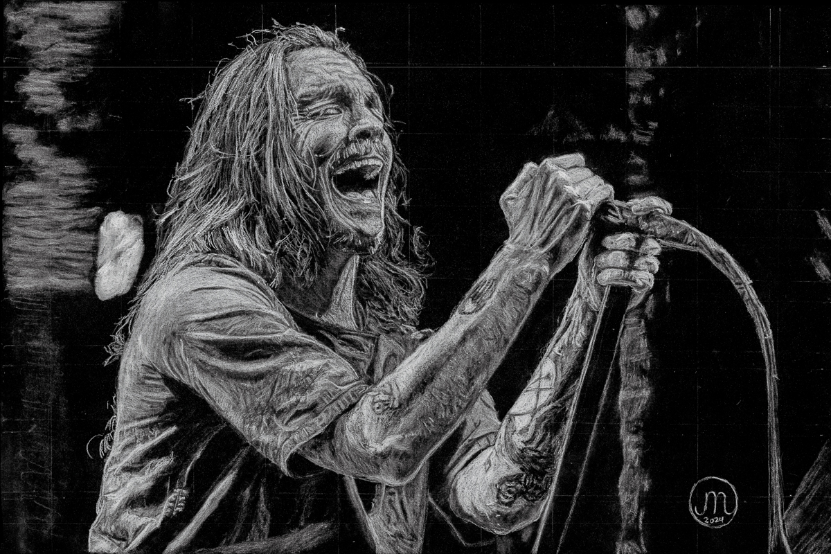 Charcoal portrait by Joshua Martin